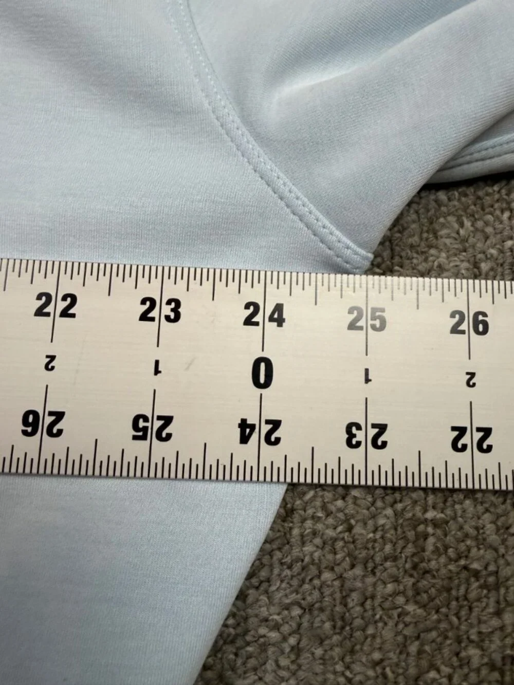 Lululemon Softstreme Perfectly Oversized Cropped Crew Size 6 Powder Blue